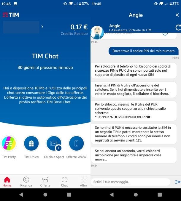 App myTIM Android