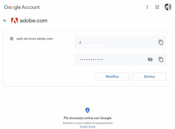 Password account Google