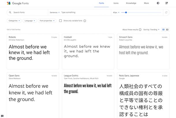 Google Fonts