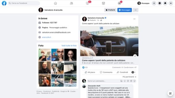 Post Facebook 