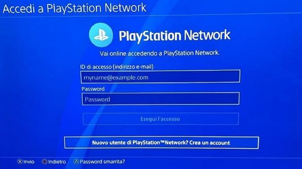 Come accedere a PS Network