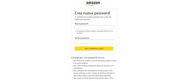 Sbloccare Amazon da PC