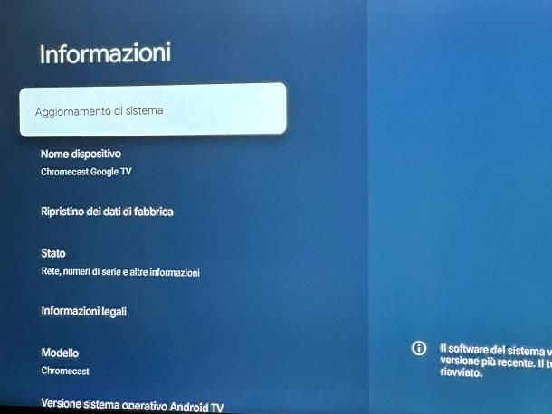 Come aggiornare Chromecast