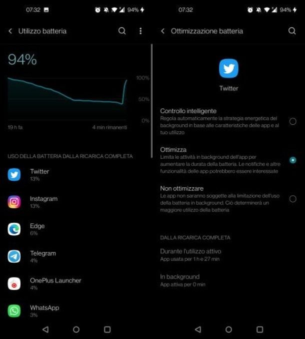 Come capire quale app consuma batteria Android