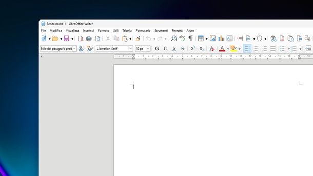LibreOffice Writer Produttività Programmi