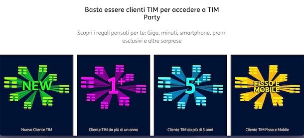 Giga gratis con TIM Party