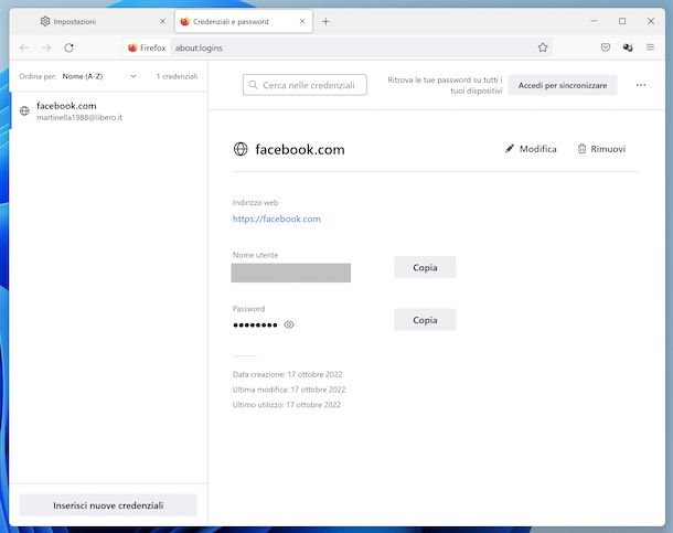 Password Firefox