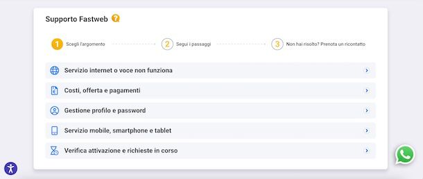 Assistenza Fastweb