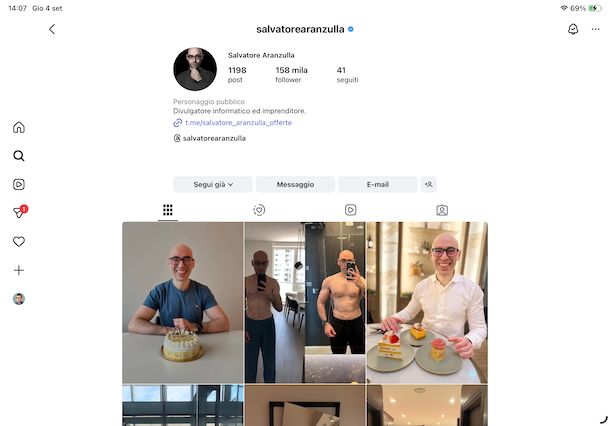 Come usare Instagram su iPad