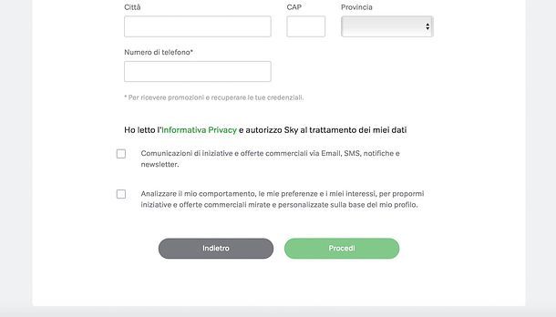 Registrazione NOW Smart Stick
