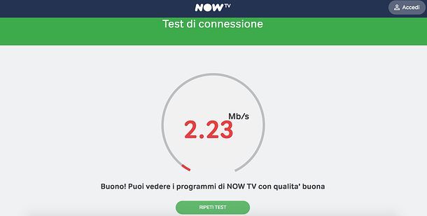Speed test NOW