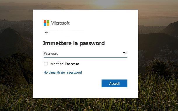 Recupero password Microsoft