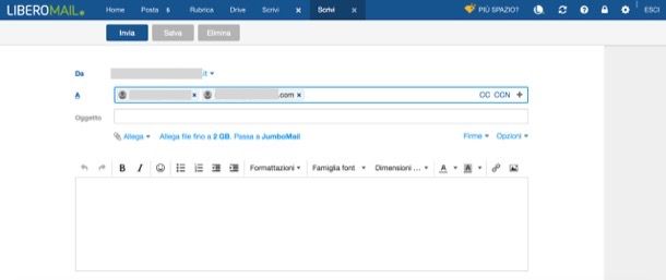 Inviare email a più destinatari