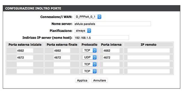 Aprire porte eMule