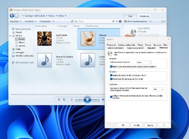 Come masterizzare un CD con Windows Media Player