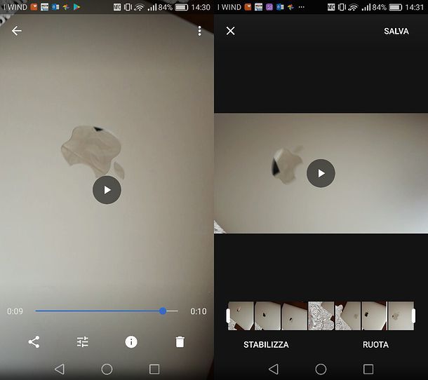 Come ruotare un video su Facebook per Android