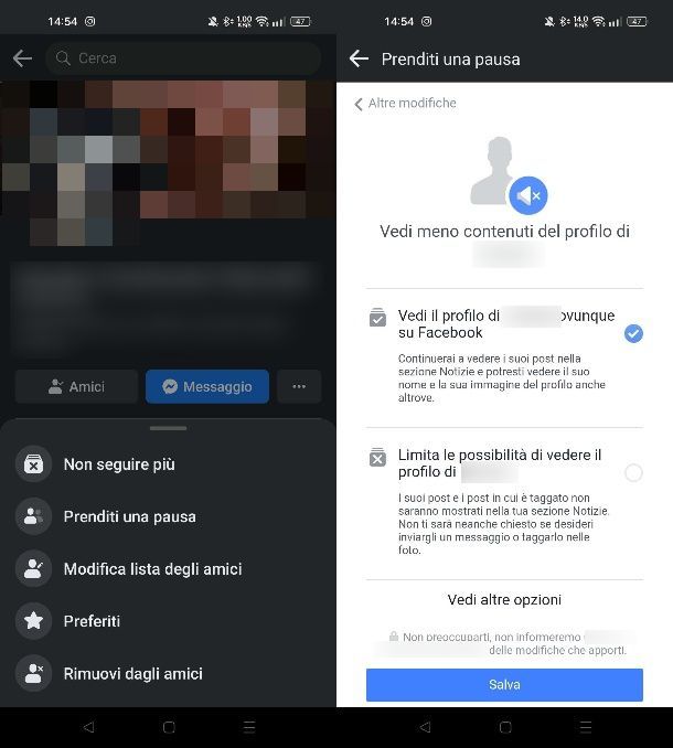 Come oscurare un amico su Facebook senza cancellarlo