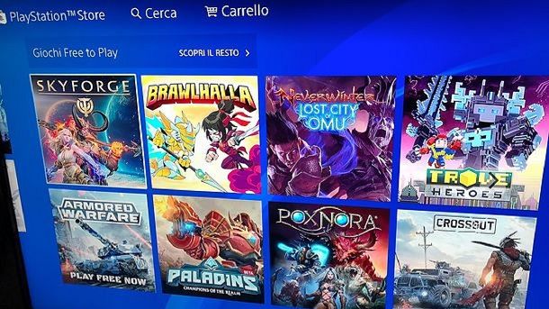 Selezione giochi Free To Play gratis PS4