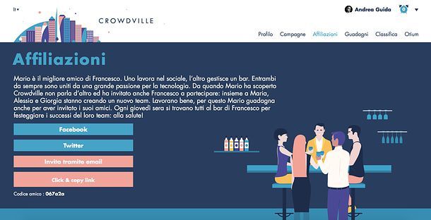 Affiliazioni CrowdVille