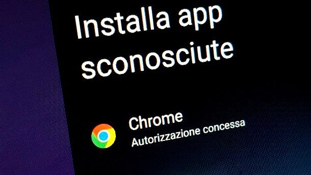 Disattivare installazione app sconosciute Android