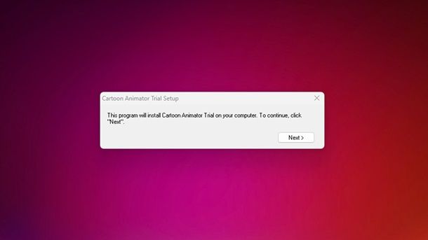 Installazione Cartoon Animator 5 Windows 11