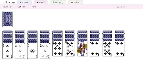 Spider solitario gratis online