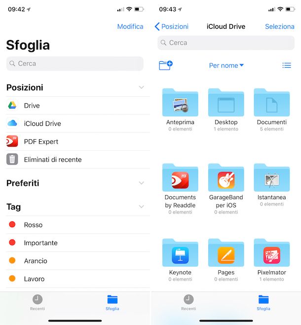 Come vedere cosa c'è su iCloud