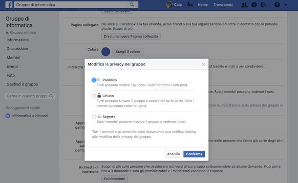 Come entrare in un gruppo chiuso di Facebook