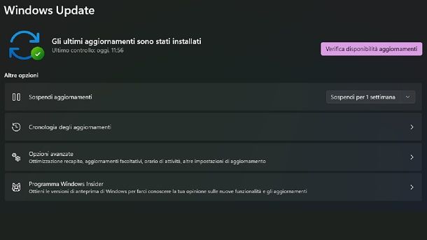 Come scaricare gli aggiornamenti cumulativi di Windows 11