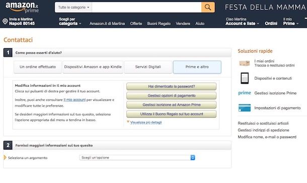 Come sbloccare account Amazon