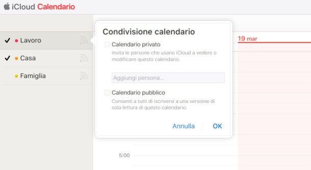 Come condividere calendario iPhone con Google Calendar