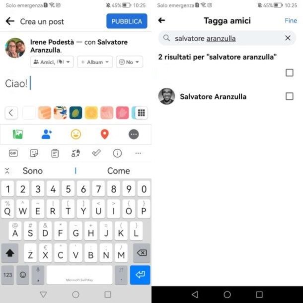 Come taggare qualcuno su Facebook