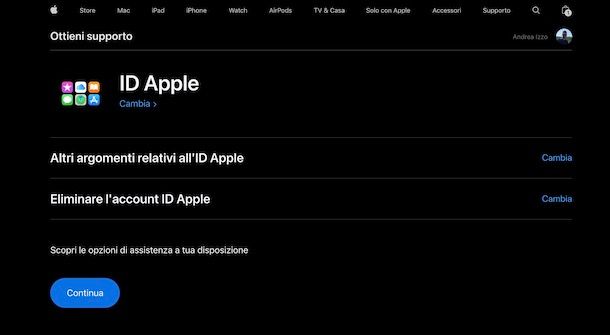 Supporto Apple