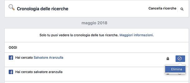 Come cancellare le ricerche su Messenger da PC