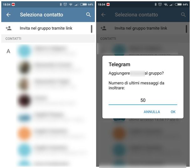 Come trovare i contatti su telegram