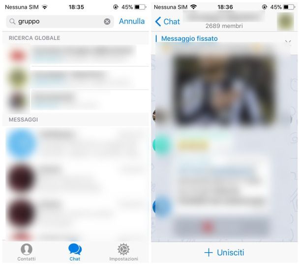 Come chattare con persone sconosciute su Telegram