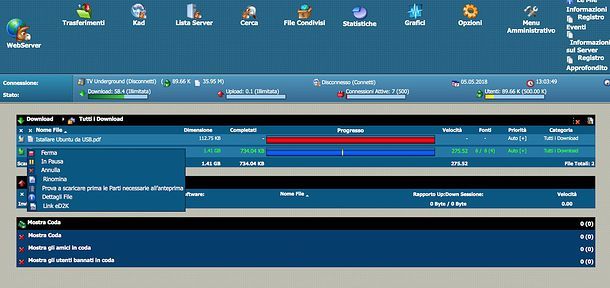 Come controllare eMule da remoto