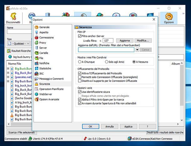 Impostazioni eMule