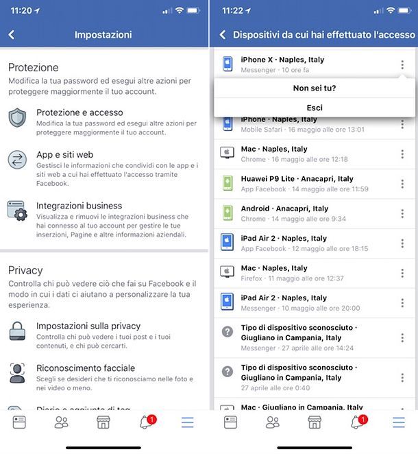 Come cancellare le ricerche su Messenger per iOS