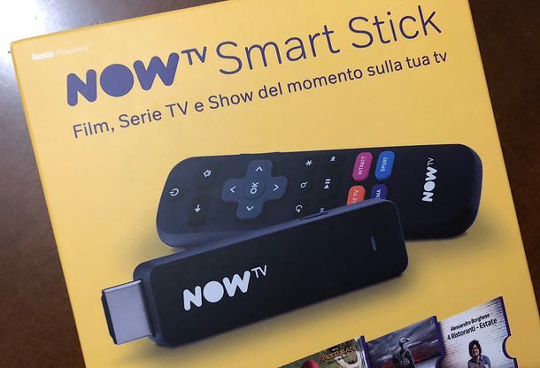 Now TV Smart Stick con inclusi i primi 3 mesi