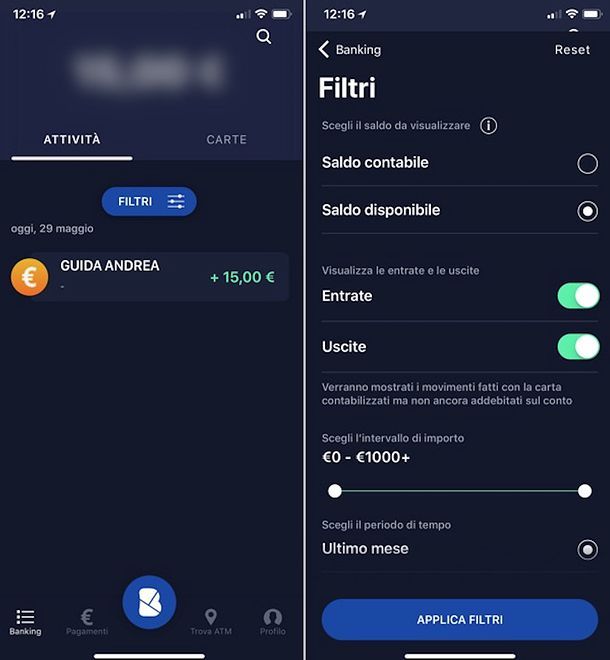 Movimenti buddybank