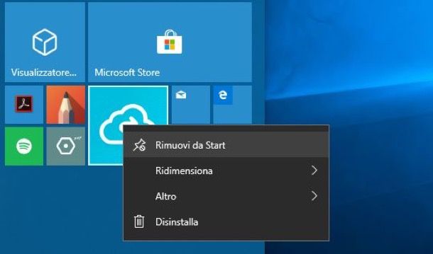Menu Start Windows 10