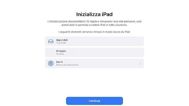 Reset da iPadOS Come resettare iPad