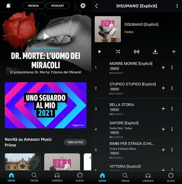 Come funziona Amazon Prime Music