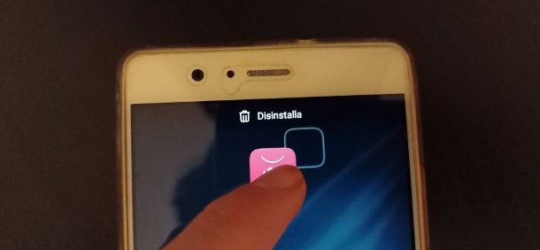 Disinstallare app HUAWEI