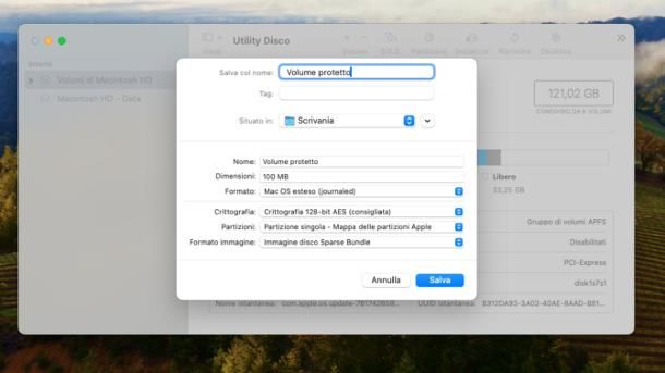 Programmi per mettere la password a una cartella: Mac