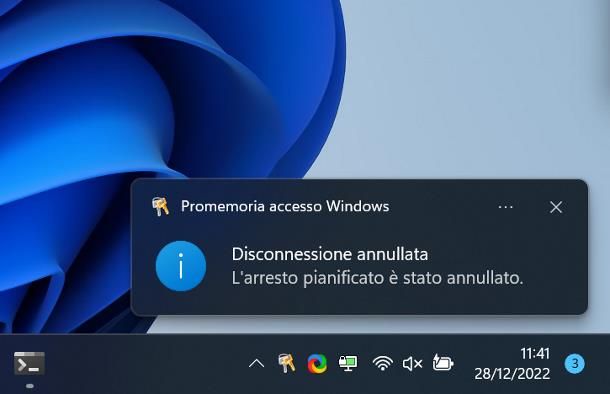 Come spegnere il PC con il timer