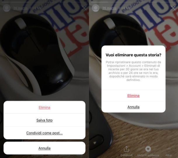 Come cancellare le storie vecchie su Instagram
