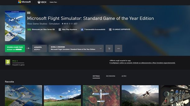 Microsoft Flight Simulator Xbox Game Pass