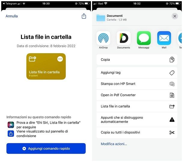 Come elencare file su iPhone e iPad